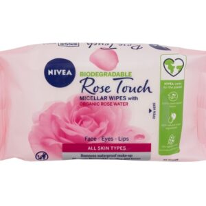 Nivea Rose Touch Micellar Wipes With Organic Rose Water    25 pc