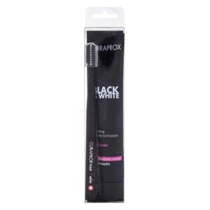 Curaprox Black Is White  Tooth Paste Black Is White 90 ml + Tooth Brush Black Is White   90 ml