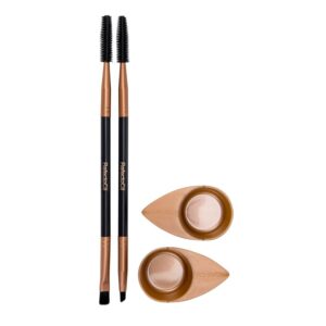 RefectoCil Cosmetic Brush Browista Toolkit Eyebrow Colour Brush 2 Types + Bowl 2 pcs   1 pc
