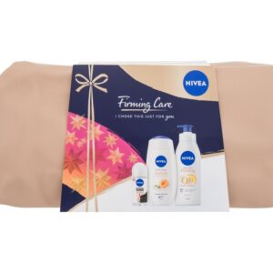 Nivea Q10 & Vitamin Care  Body Lotion Firming Q10 + Vitamin C 400 ml + Shower Gel Care Apricot & Apricot Seed Oil 250 ml + Antiperspirant roll-on Black & White Invisible Ultimate Impact 50 ml + Cosmetic Bag   400 ml
