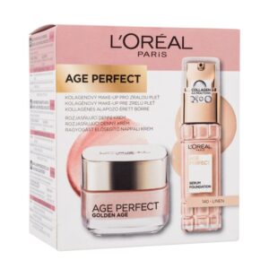 L'Oréal Paris Age Perfect Golden Age Age Perfect Golden Age Day Cream 50 ml + Make-up Age Perfect Serum Foundation 30 ml 140 Linen   50 ml