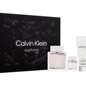 Kinkekomplekt Calvin Klein Euphoria  EDT meestele 100 ml + Aftershave palsam 100 ml + EDT 15 ml