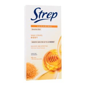 Strep Sugaring Wax Strips Body Delicate And Effective   Sensitive Skin 20 pc