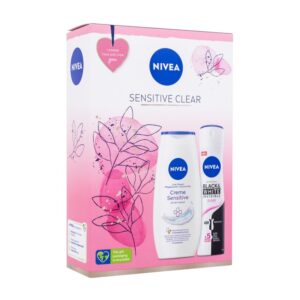 Nivea Sensitive Clear  Shower Creme Sensitive 250 ml + Antiperspirant Black & White Invisible Clear 150 ml   250 ml