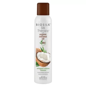 BIOSILK Silk Therapy Organic Coconut Oil Whipped volüümiandev juuksevaht 227g